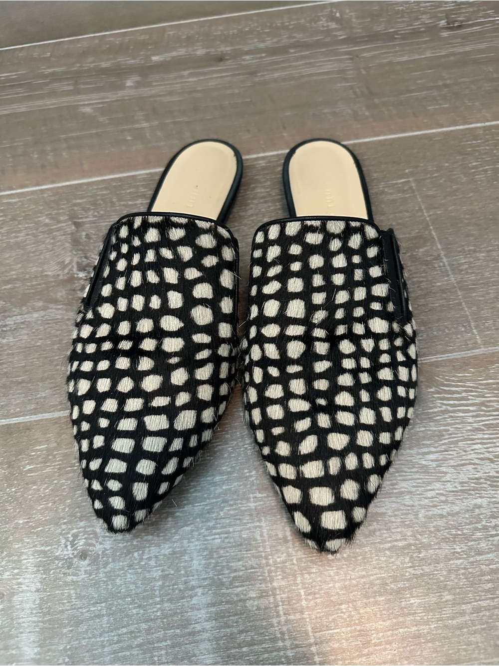 Jenni Kayne Giraffe Hair Mules Size 38 (8)